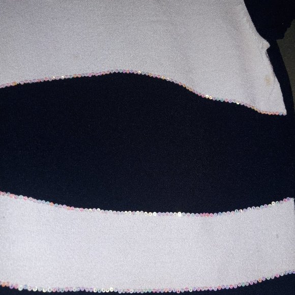 Black Shirt with White Abstract Design - Picture 3 of 5